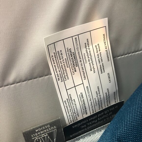 Osprey Transporter Messenger Bag Laptop Blue Shoulder Strap Commuter - Picture 8 of 14